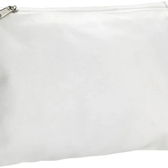 Canvas Pencil Case Pouch Set - 12-Pack, 8 x 6 in, Off White - Canvas Zip Pouches - Picture 9 of 9